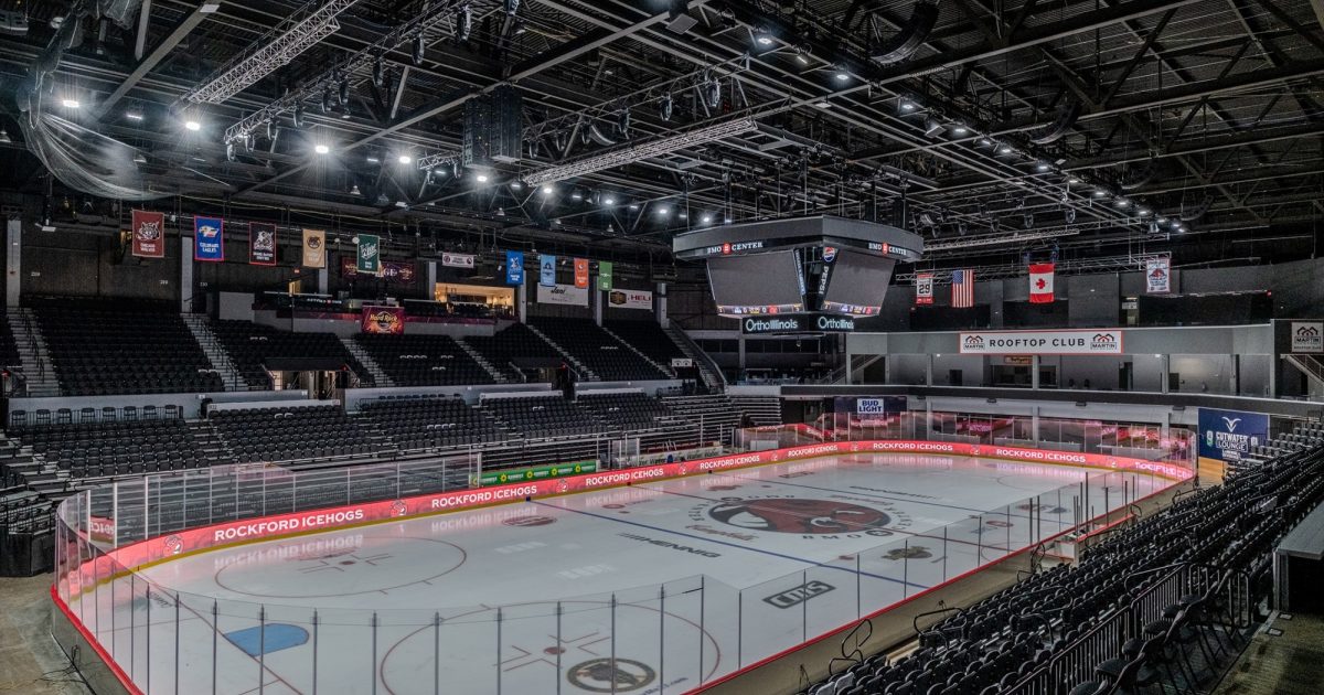 Rockford IceHogs | IceHogs, BMO Center Unveil New LED Dasher Boards
